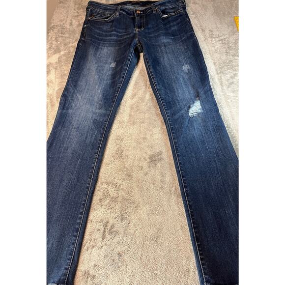 Dear John Bootcut Jeans Blue Denim Distressed Casual Everyday - Picture 4 of 8